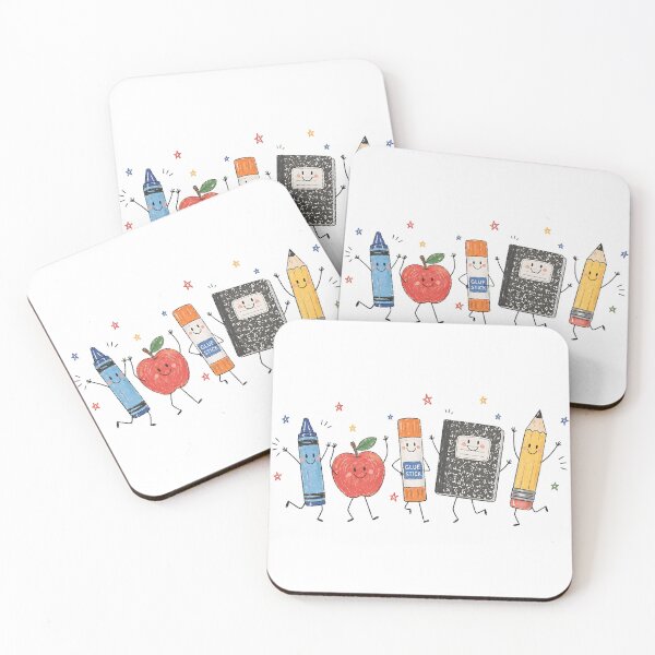 Item preview, Teacher Life Back To School Preschool Teacher School Supplies Crayon Apple Pencil Notebook  designed and sold by Good Vibe Quotes.