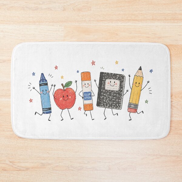 Item preview, Teacher Life Back To School Preschool Teacher School Supplies Crayon Apple Pencil Notebook  designed and sold by Good Vibe Quotes.