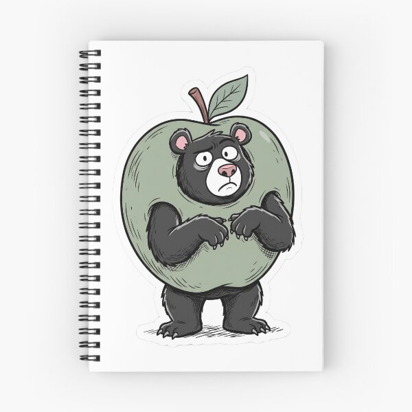 Item preview, Anxious Bear in Green Apple Costume designed and sold by Jackal's Box of Chaos.