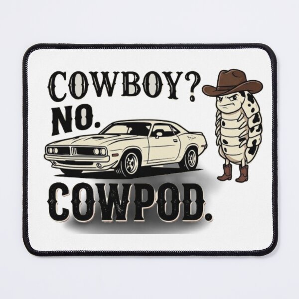 Item preview, dairy cow isopod -COWBOY? NO. COWPOD-car-car lovers -cow-isopod-cute cow- designed and sold by heroes-one.