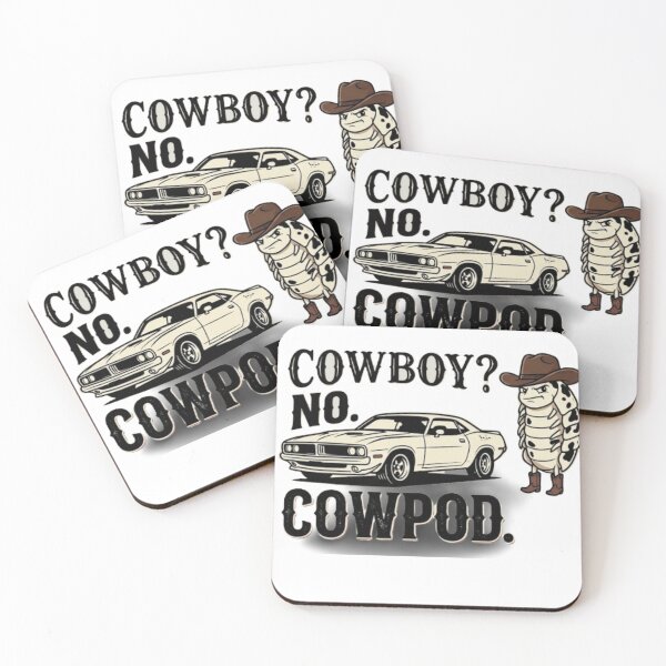 Item preview, dairy cow isopod -COWBOY? NO. COWPOD-car-car lovers -cow-isopod-cute cow- designed and sold by heroes-one.