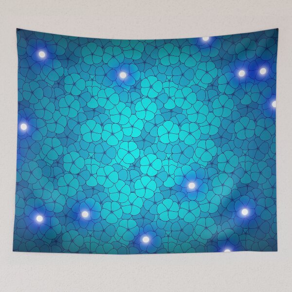 Item preview, Blue Flowers with Lights designed and sold by ChaoticArtandDesign.