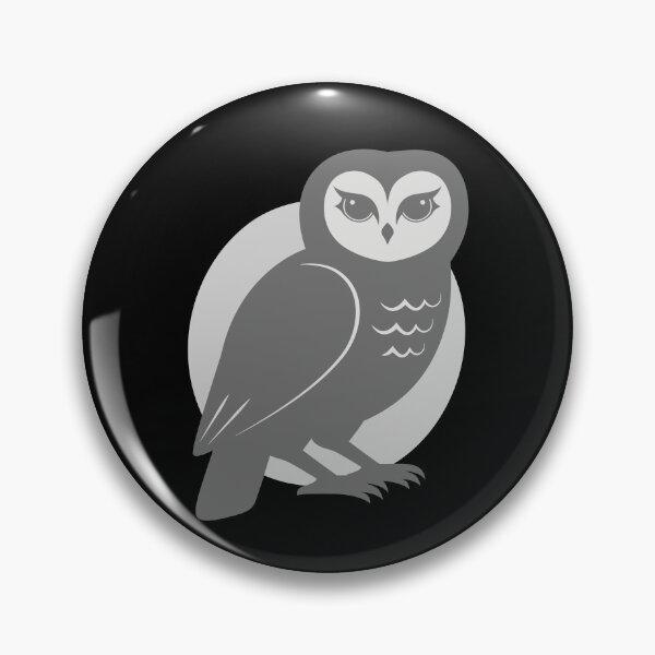 Item preview, Stylized Gray Owl – Minimalist Wildlife Art designed and sold by THROUGH-LIFE.