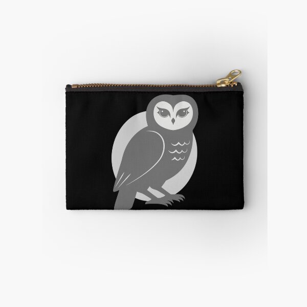 Item preview, Stylized Gray Owl – Minimalist Wildlife Art designed and sold by THROUGH-LIFE.