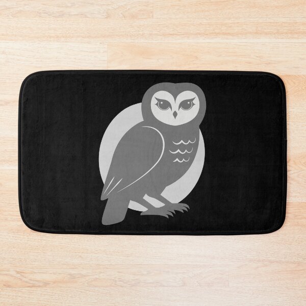 Item preview, Stylized Gray Owl – Minimalist Wildlife Art designed and sold by THROUGH-LIFE.