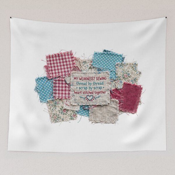 Item preview, Sewing Scraps, Stitched with Love by PanaluPrint designed and sold by PanaluPrint .