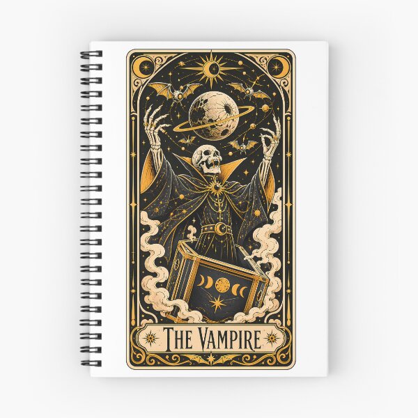 Item preview, Gothic Skeleton Vampire Tarot Celestial Occult Card designed and sold by chattsuede.