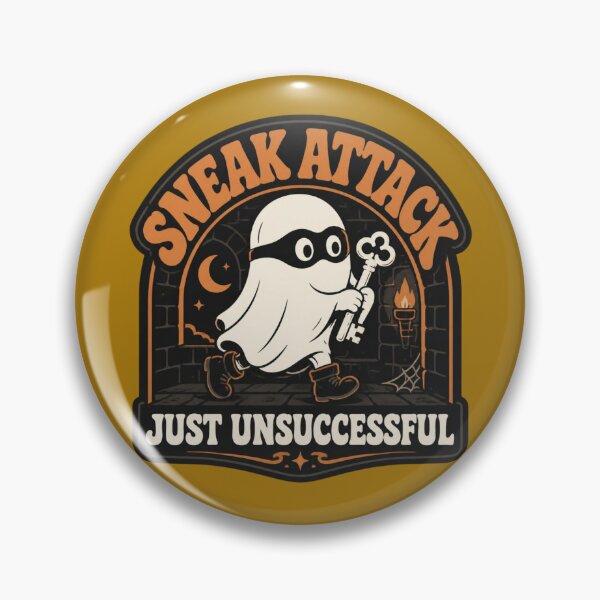 Item preview, Sneak Attack Cute Ghost Shirt Funny Halloween Tabletop Rogue RPG Tee designed and sold by Dice_Goblin_Studio.