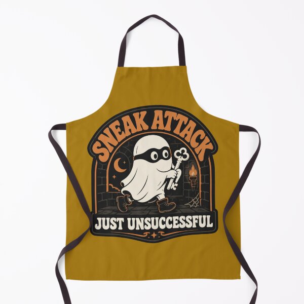 Item preview, Sneak Attack Cute Ghost Shirt Funny Halloween Tabletop Rogue RPG Tee designed and sold by Dice_Goblin_Studio.