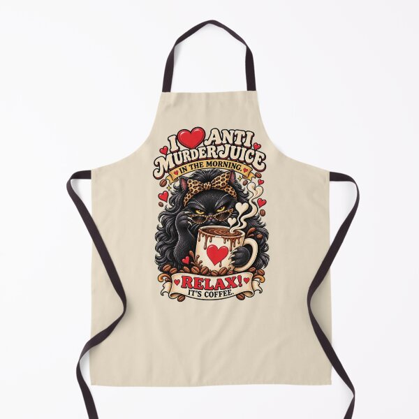 Item preview, Anti Murder Juice: Sassy Coffee Lover Cat designed and sold by Festive Bug.