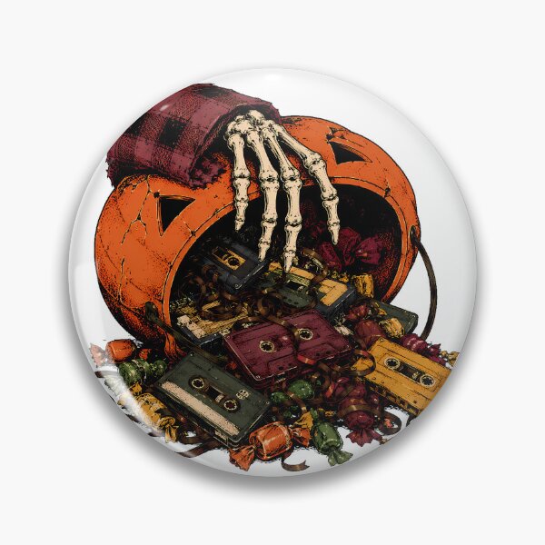 Item preview, Grunge Skeleton Hand Cassette Spooky Autumn Music designed and sold by chattsuede.