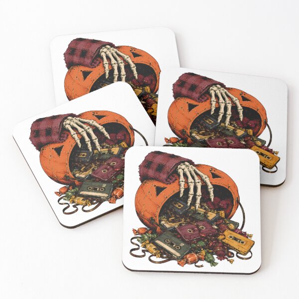 Item preview, Grunge Skeleton Hand Cassette Spooky Autumn Music designed and sold by chattsuede.