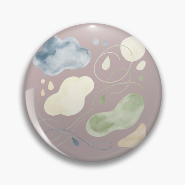 Item preview, Abstract shapes in watercolor and smooth lines designed and sold by mixoubraw.