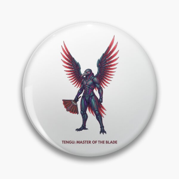 Item preview, Tengu: Master of the Blade — Cyber Yokai designed and sold by CalmFrameArt.