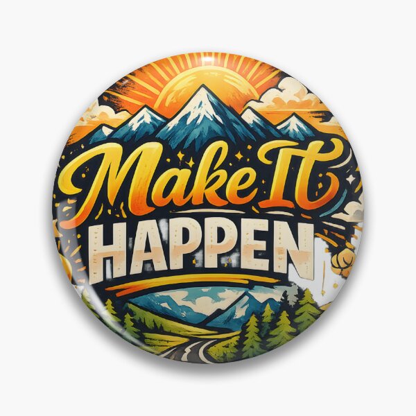 Item preview,  Make It Happen – Motivational Quote & Positive Mindset Design designed and sold by Amsafjol.