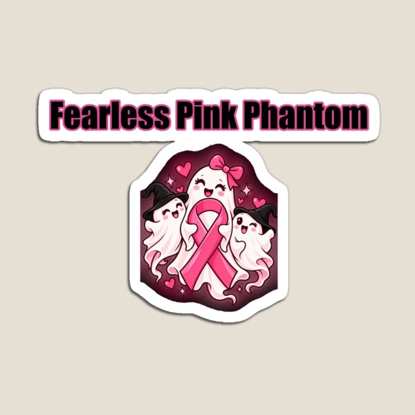 Item preview, Fearless Pink Phantom Brave Cancer Fighter designed and sold by Dreamsartistry.