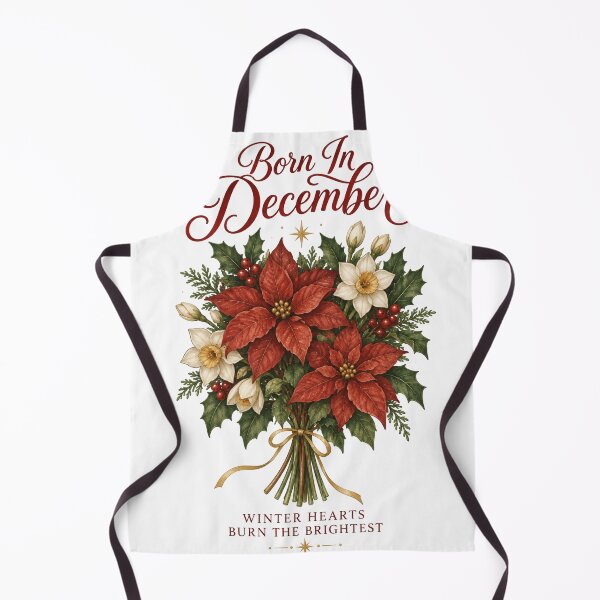 Item preview, Born In December Poinsettia Birthday Flower Gift designed and sold by DreamelleStudio.