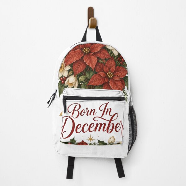 Item preview, Born In December Poinsettia Birthday Flower Gift designed and sold by DreamelleStudio.
