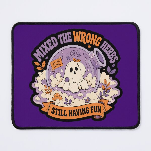 Item preview, Mixed The Wrong Herbs Potion Ghost Shirt Cute Halloween Alchemist Tee designed and sold by Dice_Goblin_Studio.