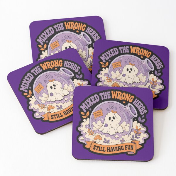 Item preview, Mixed The Wrong Herbs Potion Ghost Shirt Cute Halloween Alchemist Tee designed and sold by Dice_Goblin_Studio.
