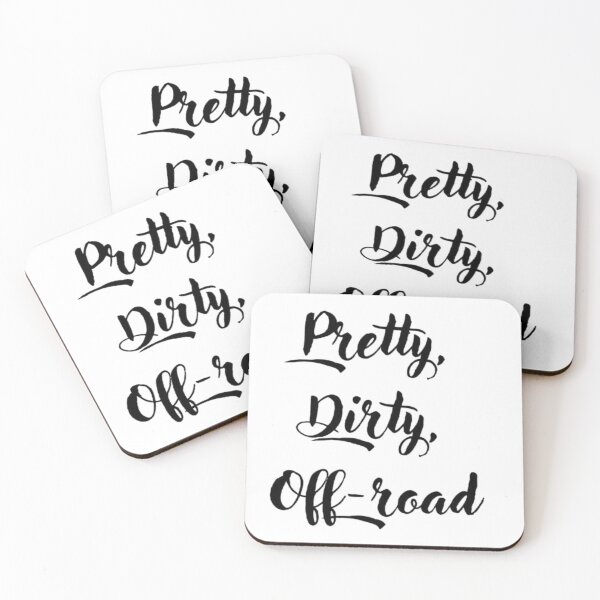 Item preview, Pretty, Dirty, Off-Road – Funny Off Road 4x4 Car Sticker designed and sold by MartynaMakes.