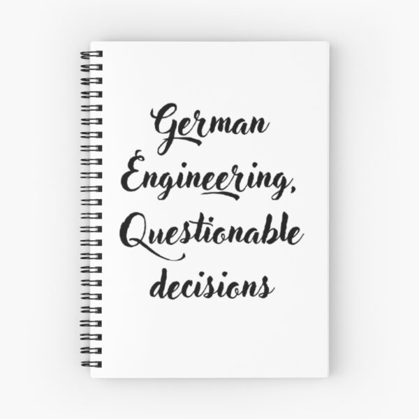 Item preview, German Engineering, Questionable Decisions – Funny German Car Meme Sticker designed and sold by MartynaMakes.
