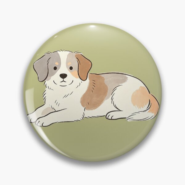Item preview, Cute puppy lying down in warm tones designed and sold by mixoubraw.