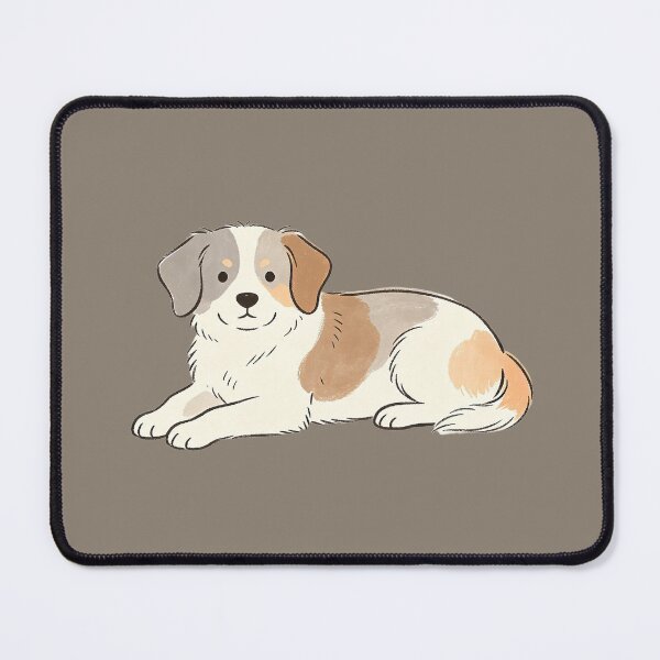 Item preview, Cute puppy lying down in warm tones designed and sold by mixoubraw.