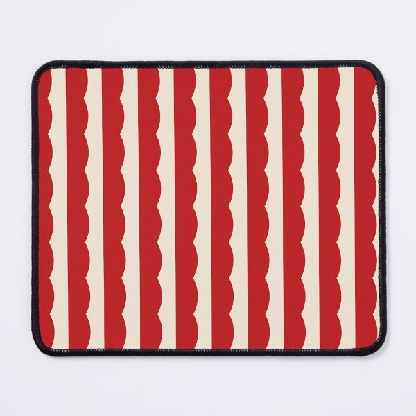 Item preview, Red Scallop Waves Seamless Pattern - Retro Cream Wavy Stripes designed and sold by Love Pantone .