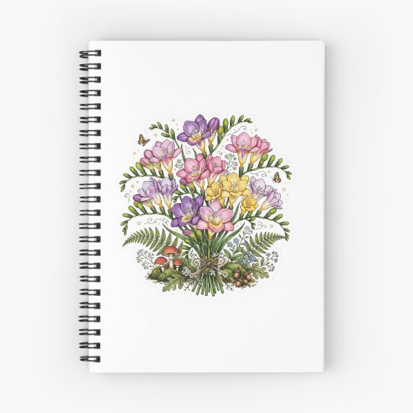 Item preview, Enchanted Freesia Botanical Flower Sticker designed and sold by RareBotanical .