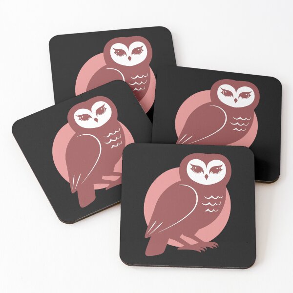 Item preview, Minimalist Terracotta Owl - Boho Aesthetic Bird designed and sold by THROUGH-LIFE.