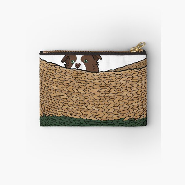 Item preview, Border Collie Puppy in a Basket designed and sold by Bluek9sDesign.