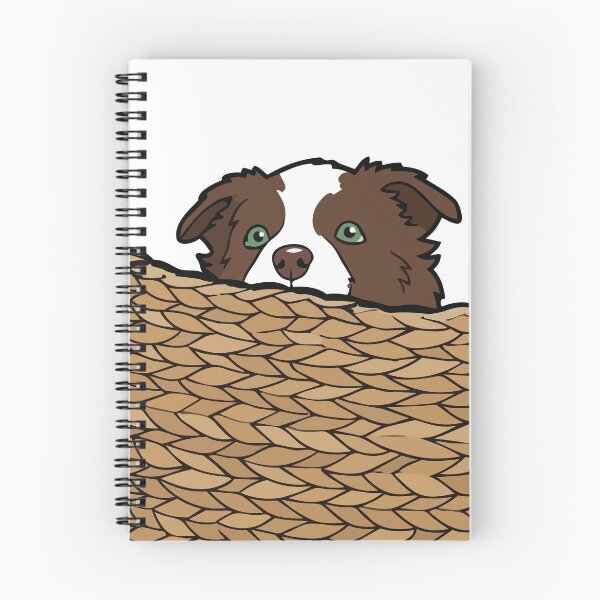 Item preview, Border Collie Puppy in a Basket designed and sold by Bluek9sDesign.