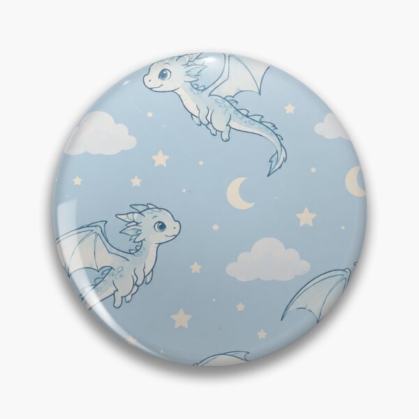 Item preview, Blue Stary Sky Baby Dragon Wallpaper designed and sold by FlyingDragonArt.