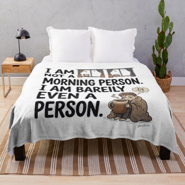 Item preview, I am not a morning person. I am barely even a person. designed and sold by jrzvibe.