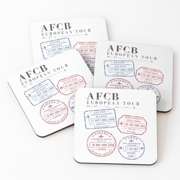 Item preview, AFCB European Tour - Passport Stamps designed and sold by ChezDezigns.