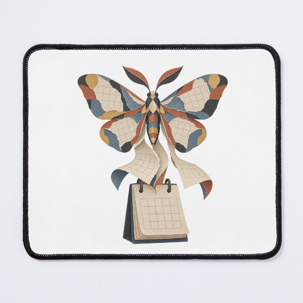 Item preview, The Calendar Molts - Paper Moth Year-End Surrealism designed and sold by Fawn Crafts.