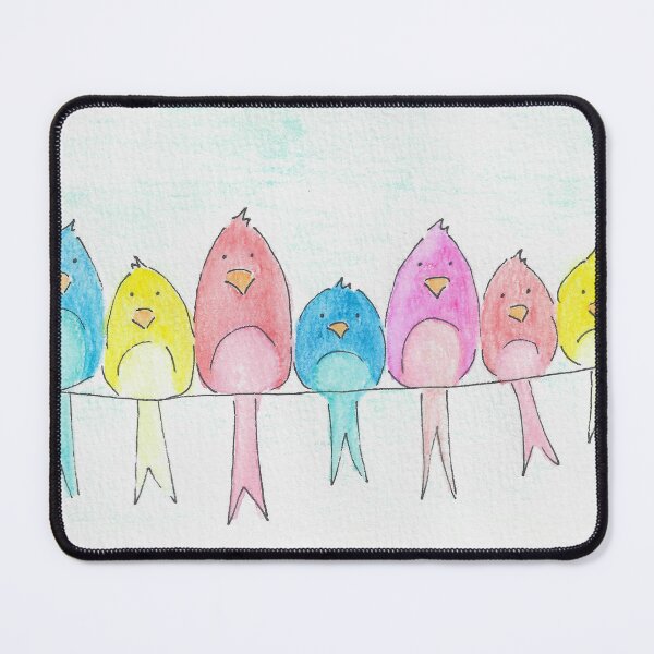 Item preview, Hand Drawn Birds on a Wire designed and sold by MyCuriousMagpie.