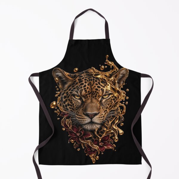 Item preview, Golden Leopard Floral Majesty designed and sold by kynira.