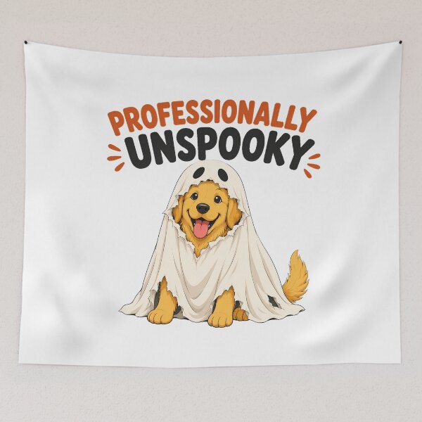 Item preview, Golden Retriever Ghost Dog Professionally Unspooky Puppy designed and sold by chattsuede.