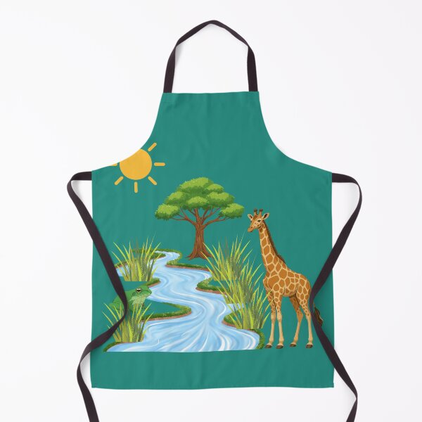 Item preview,  Sunny River Day with Giraffe and Frog designed and sold by DidiDesignShop.