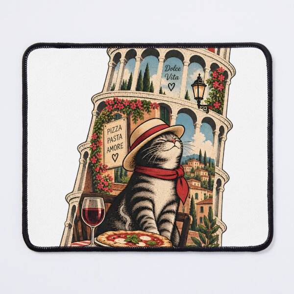 Item preview, Leaning Tower Cat – Pisa Italy Travel designed and sold by TOMSZE.