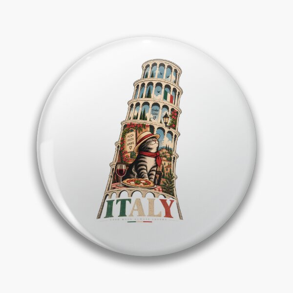 Item preview, Leaning Tower Cat – Pisa Italy Travel designed and sold by TOMSZE.
