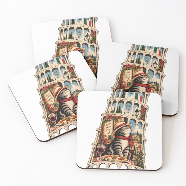 Item preview, Leaning Tower Cat – Pisa Italy Travel designed and sold by TOMSZE.