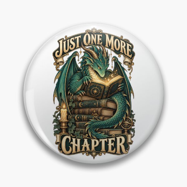 Item preview, Reading Dragon – Just One More Chapter designed and sold by Univers-shop.