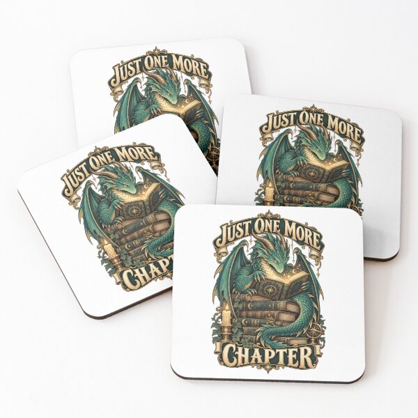 Item preview, Reading Dragon – Just One More Chapter designed and sold by Univers-shop.