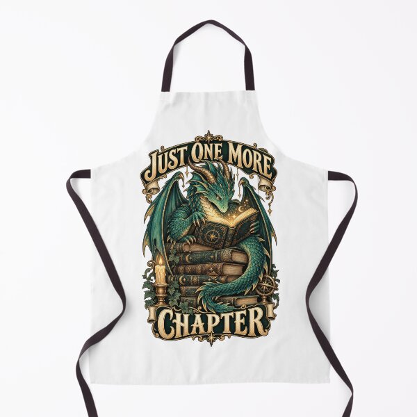 Item preview, Reading Dragon – Just One More Chapter designed and sold by Univers-shop.