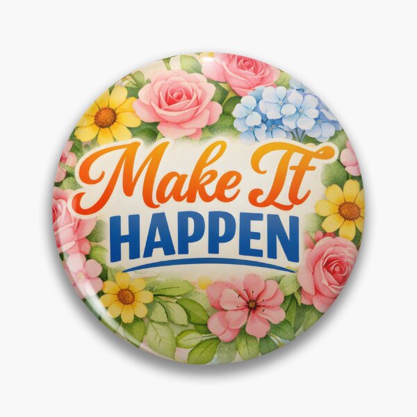 Item preview, Make It Happen – Motivational Quote & Positive Mindset Design designed and sold by Amsafjol.