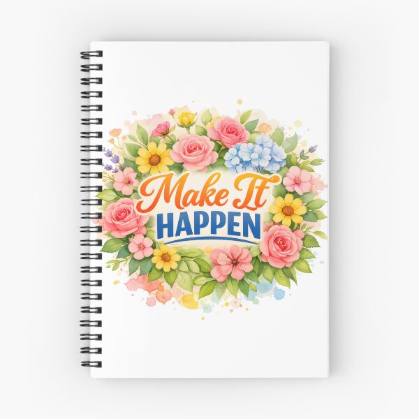 Item preview, Make It Happen – Motivational Quote & Positive Mindset Design designed and sold by Amsafjol.
