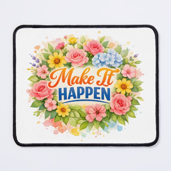 Item preview, Make It Happen – Motivational Quote & Positive Mindset Design designed and sold by Amsafjol.